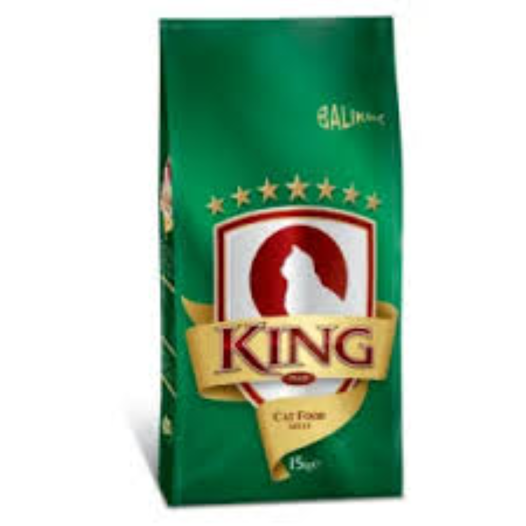 KING PLUS ADULT CAT FOOD FISH 15KG